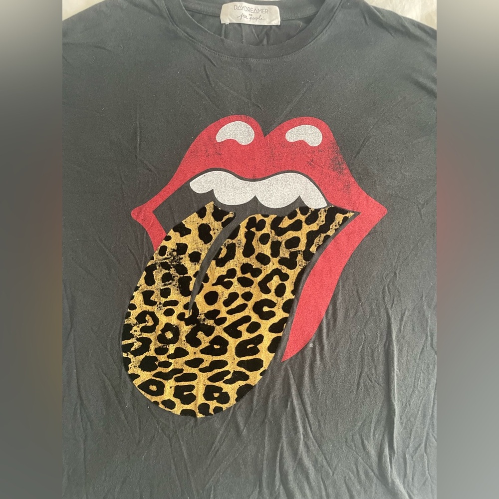 Daydreamer X Free People Rolling Stones Leopard Tongue Graphic Tee - Picture 5 of 5